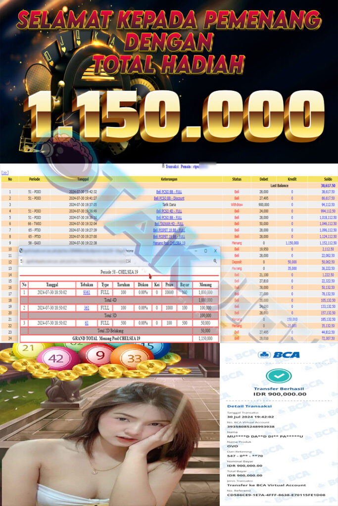 BUKTI JACKPOT OTAKJITU DI TOGEL ONLINE PASARAN CHELSEA