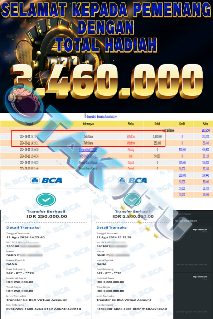 BUKTI JACKPOT OTAKJITU DI SLOT GACOR GATE OF OLYMPUS