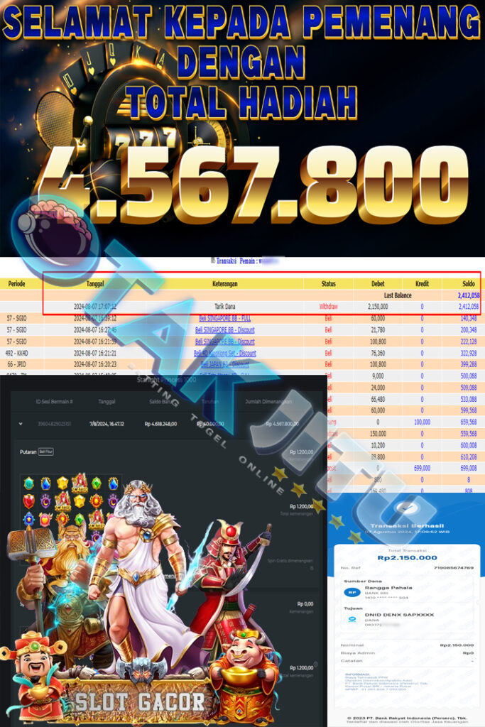 BUKTI JACKPOT OTAKJITU DI SLOT GACOR STARLIGHT