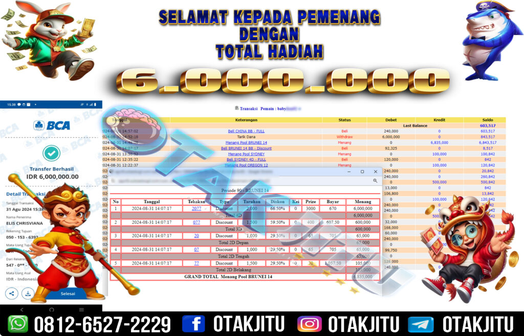 BUKTI JACKPOT OTAKJITU DI TOGEL ONLINE BRUNEI 14