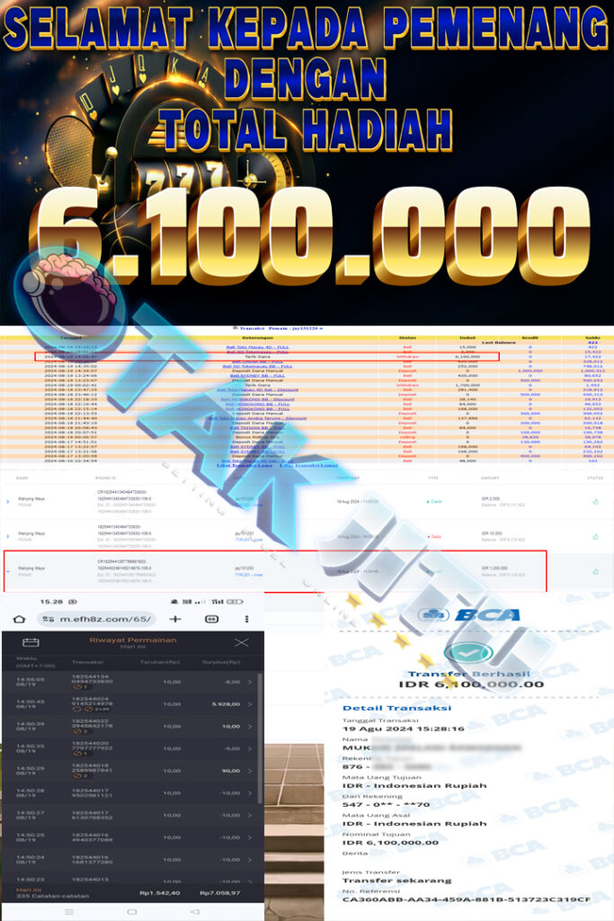 BUKTI JACKPOT OTAKJITU DI SLOT GACOR MAHJONG 